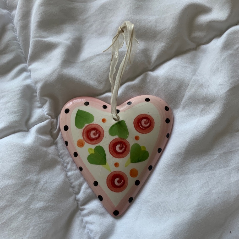 Small Pink Heart Wall Hanging